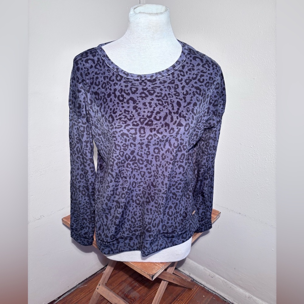 Nicole Miller Animal Print PJ Top